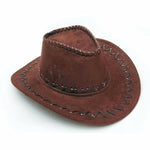 Load image into Gallery viewer, 2020 New Cowboy Hat Suede Look Wild West Fancy Dress Men Ladies Cowgirl Unisex Hat Hot wholesale Drop Shipping
