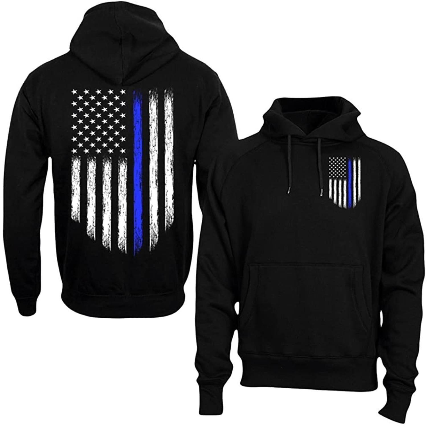 Patriotic hoodie, American flag men's sweatshirt, casual men's and women's pullover sweatshirt, design your own text hoodie